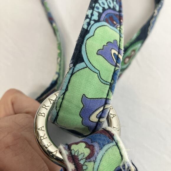 Vera Bradley Saddle Up Blue Green Rhapsody Hobo Purse Handbag Pockets RETIRED - Picture 6 of 16